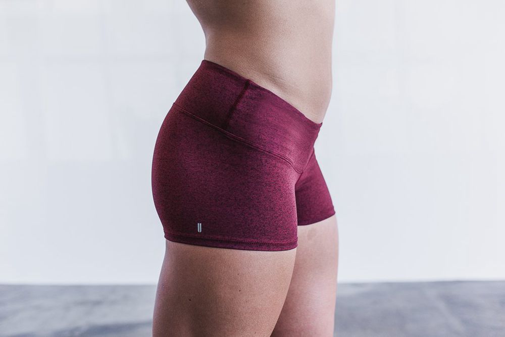 Shorts NOBULL Femme Bordeaux - NOBULL 2'',France (6950-WTASN)